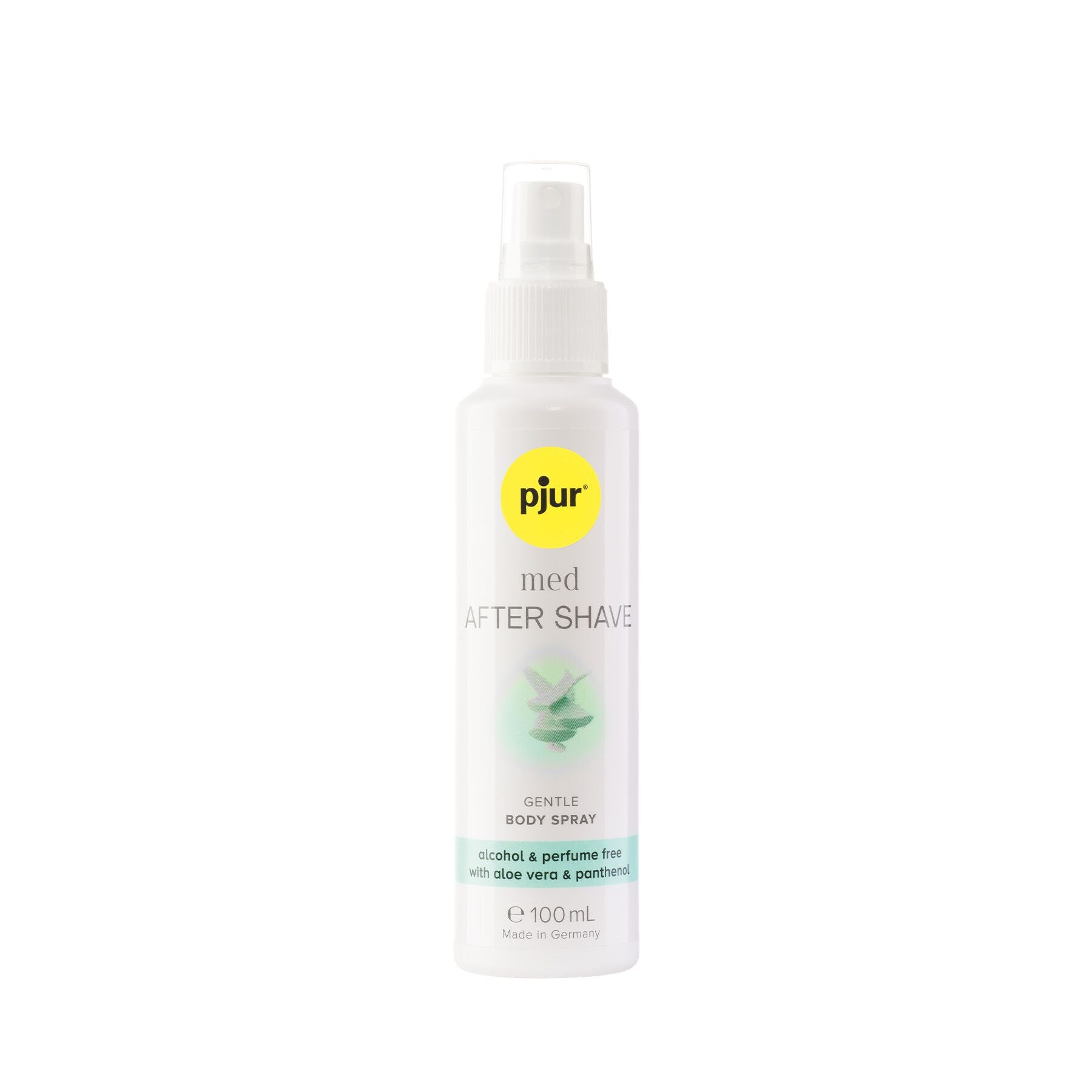 Pjur (Люксембург) Зволожувальний спрей після гоління pjur med After Shave Spray 100 мл, без спирту, з вітаміном B5 та алое