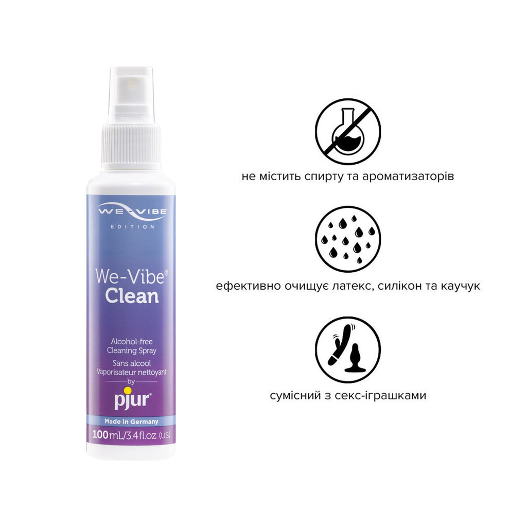 Pjur (Люксембург) Антибактеріальний спрей pjur We-Vibe Clean 100 мл без спирту та ароматизаторів