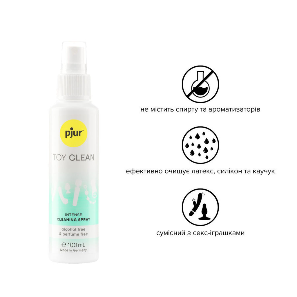 Pjur (Люксембург) Антибактеріальний спрей для секс-іграшок pjur Toy Clean 100 мл, без спирту, делікатний