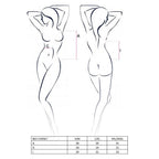 Корсет під латекс з пажами Passion Exclusive BES CORSET XXL/XXXL, black, стрінги, шнурівка