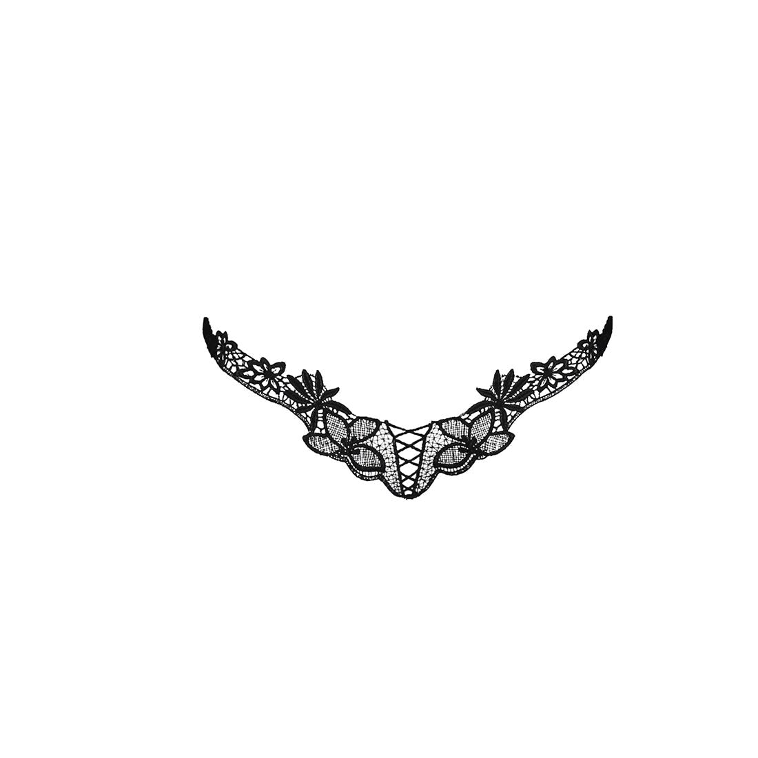 Passion (Польща) Трусики мереживні Passion Exclusive ATHENA THONG S/M, black