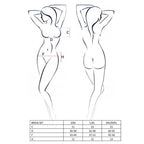 Комплект білизни Passion Exclusive BRIDA SET OpenBra, трусики-танга, пояс, відкритий ліф