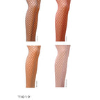Колготки в сіточку без виділених трусиків Passion TI019 типу Кабаретка 3/4 (fishnet), nero