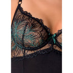 Корсет з пажами Passion Exclusive FLORIS CORSET, трусики