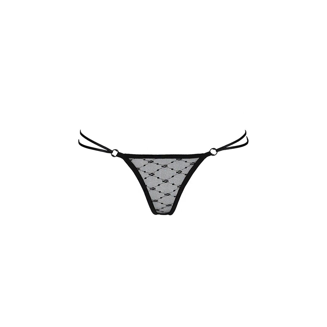 Passion (Польща) Трусики на зав'язочках з боків Passion Exclusive ZITA THONG XXL/XXXL, black