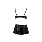 Комплект білизни під латекс Passion DEBY SET, ліф, мініспідничка, стрінги
