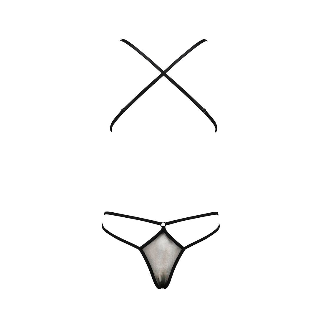 Passion (Польща) Боді монокіні з декольте Passion ERZA BODY XXL/XXXL, black