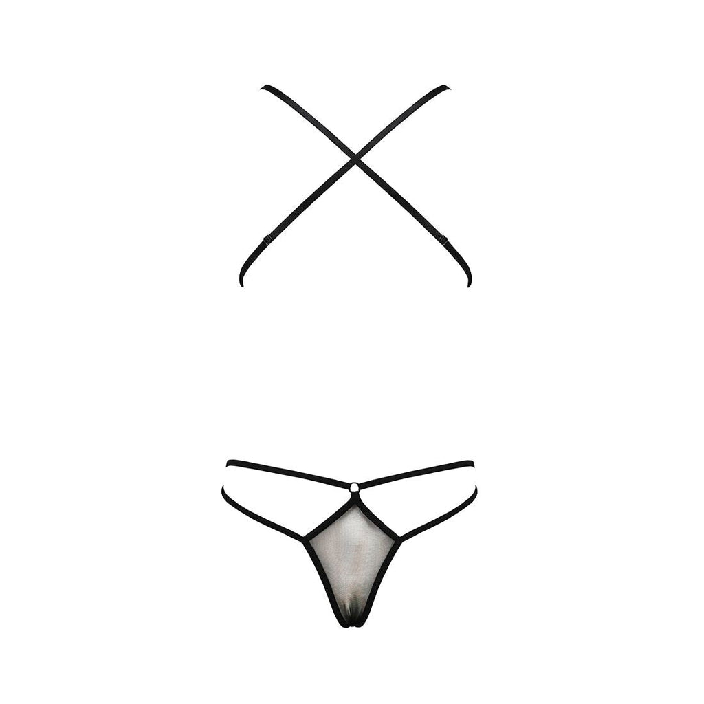 Боді монокіні з декольте Passion ERZA BODY XXL/XXXL, black