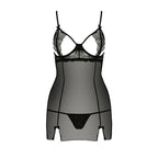 Прозора сорочка приталена Passion QUENTRIS CHEMISE, трусики