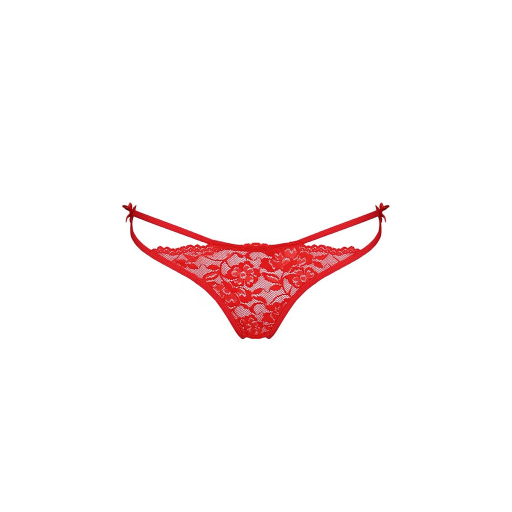 Passion (Польща) Трусики на зав'язочках з боків Passion Exclusive WARDA THONG S/M, red