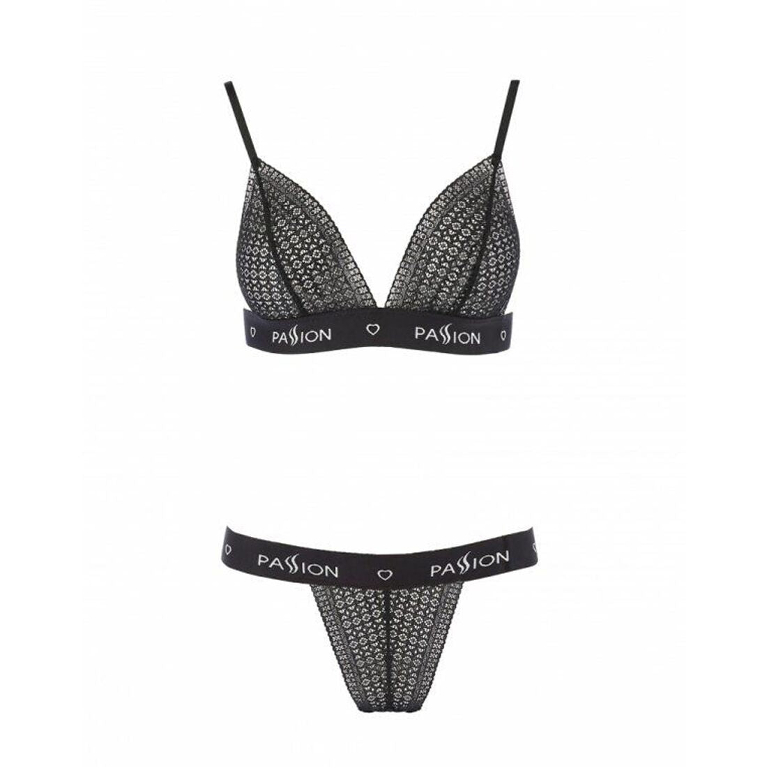 Passion (Польща) Комплект білизни Passion Exclusive GLAMISS SET L/XL, black