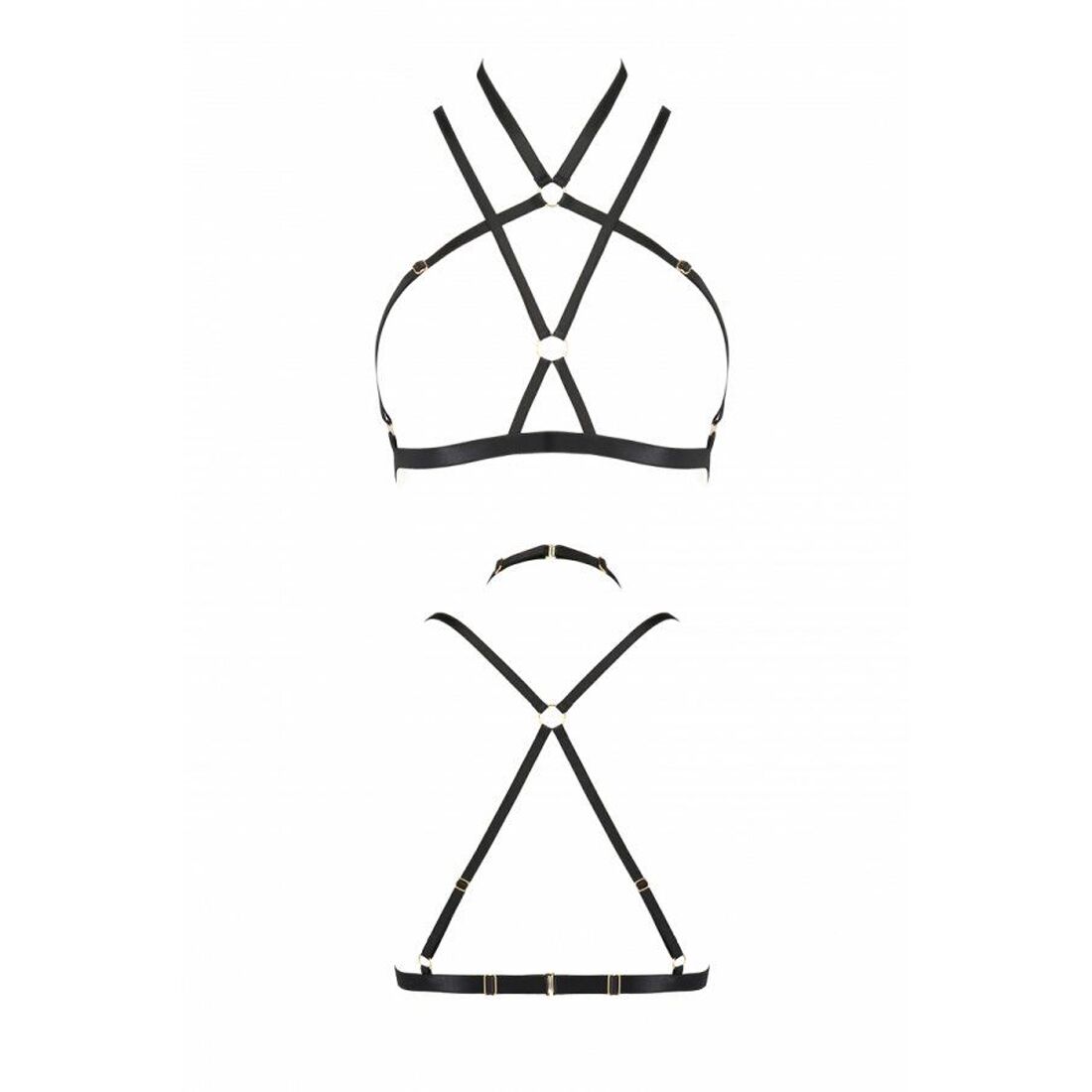 Passion (Польща) Портупея-стрепи Passion Exclusive KELIS BRA L/XL, black