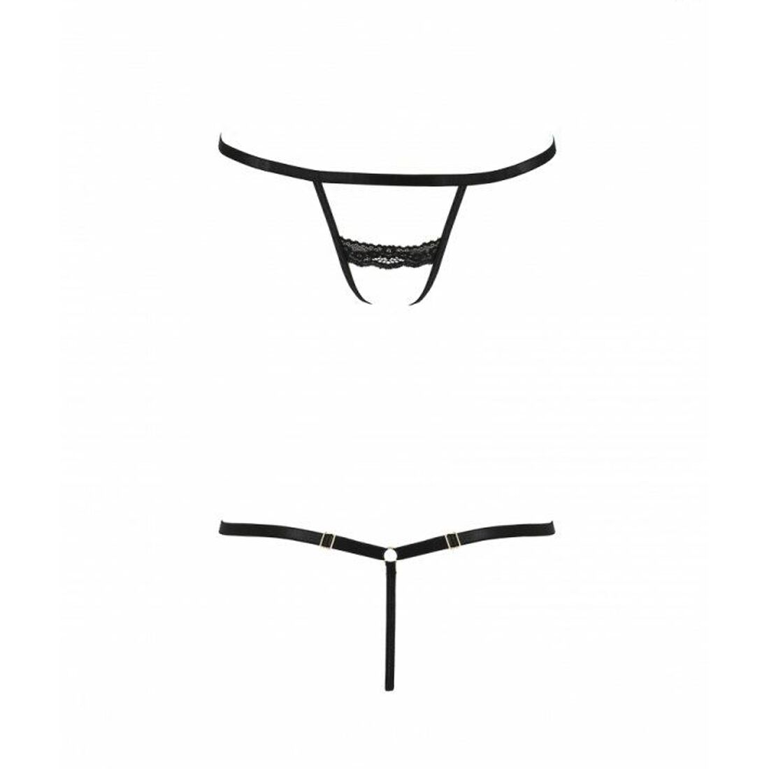 Passion (Польща) Трусики-стрепи Passion Exclusive SHELLY THONG S/M, black