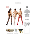 Мереживні колготки-бодістокінги Passion S014 One Size, імітація панчіх та пояса з гартерами