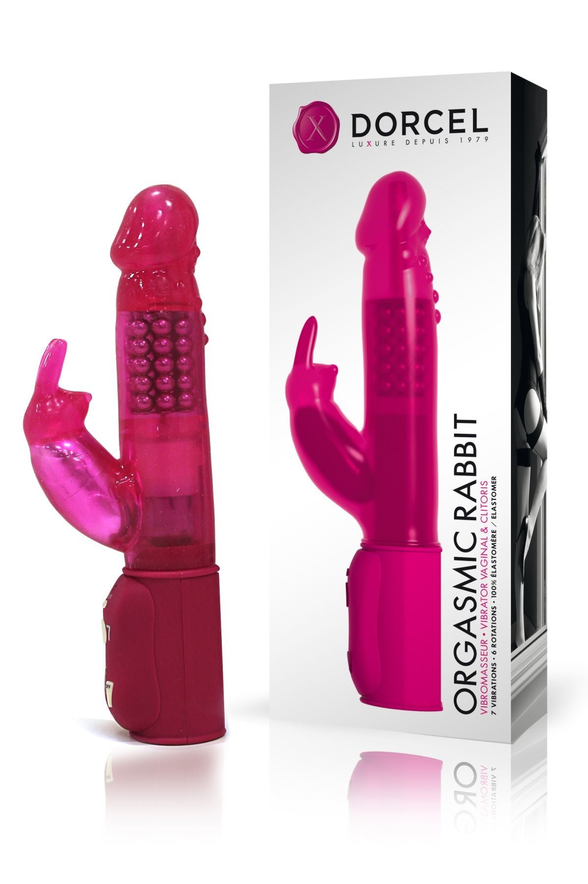 Dorcel (Франція) Вібратор-кролик Dorcel Orgasmic Rabbit Pink з перлинним масажем