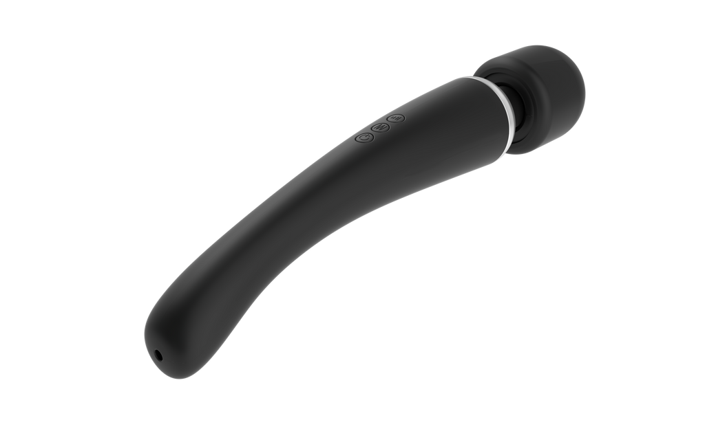 Dorcel (Франція) Потужний вібромасажер Dorcel Megawand Black перезаряджуваний, 160 режимів