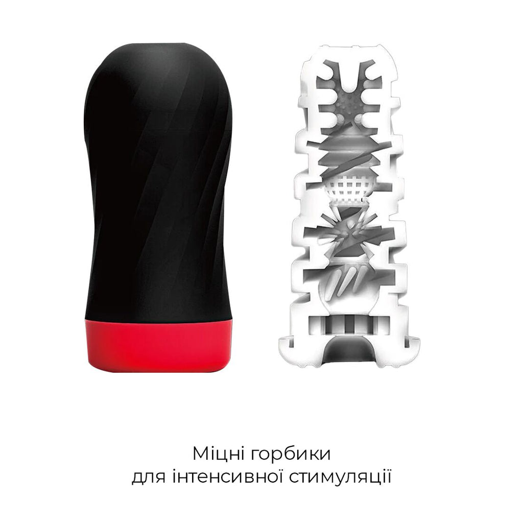 Tenga (Япония) Мастурбатор Tenga Air-Tech Twist Tickle Red зі змінною тугістю обхвату, ефект глибокого мінету