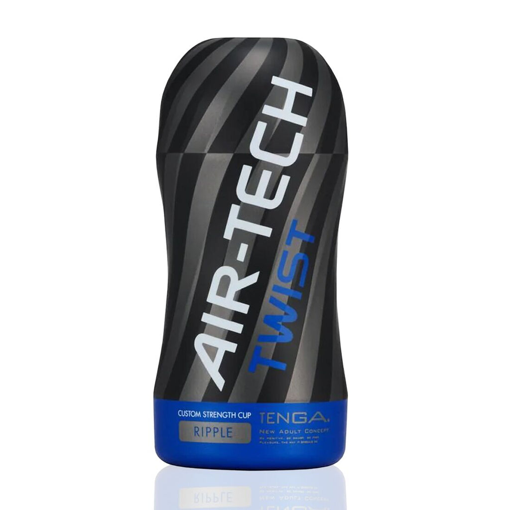 Tenga (Япония) Мастурбатор Tenga Air-Tech Twist Ripple Blue зі змінною тугістю обхвату, ефект глибокого мінету