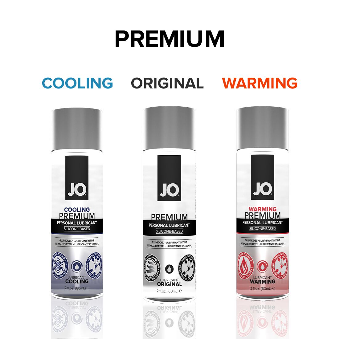 JO (США) Розігрівальний лубрикант на силіконовій основі JO PREMIUM — WARMING (30 мл)