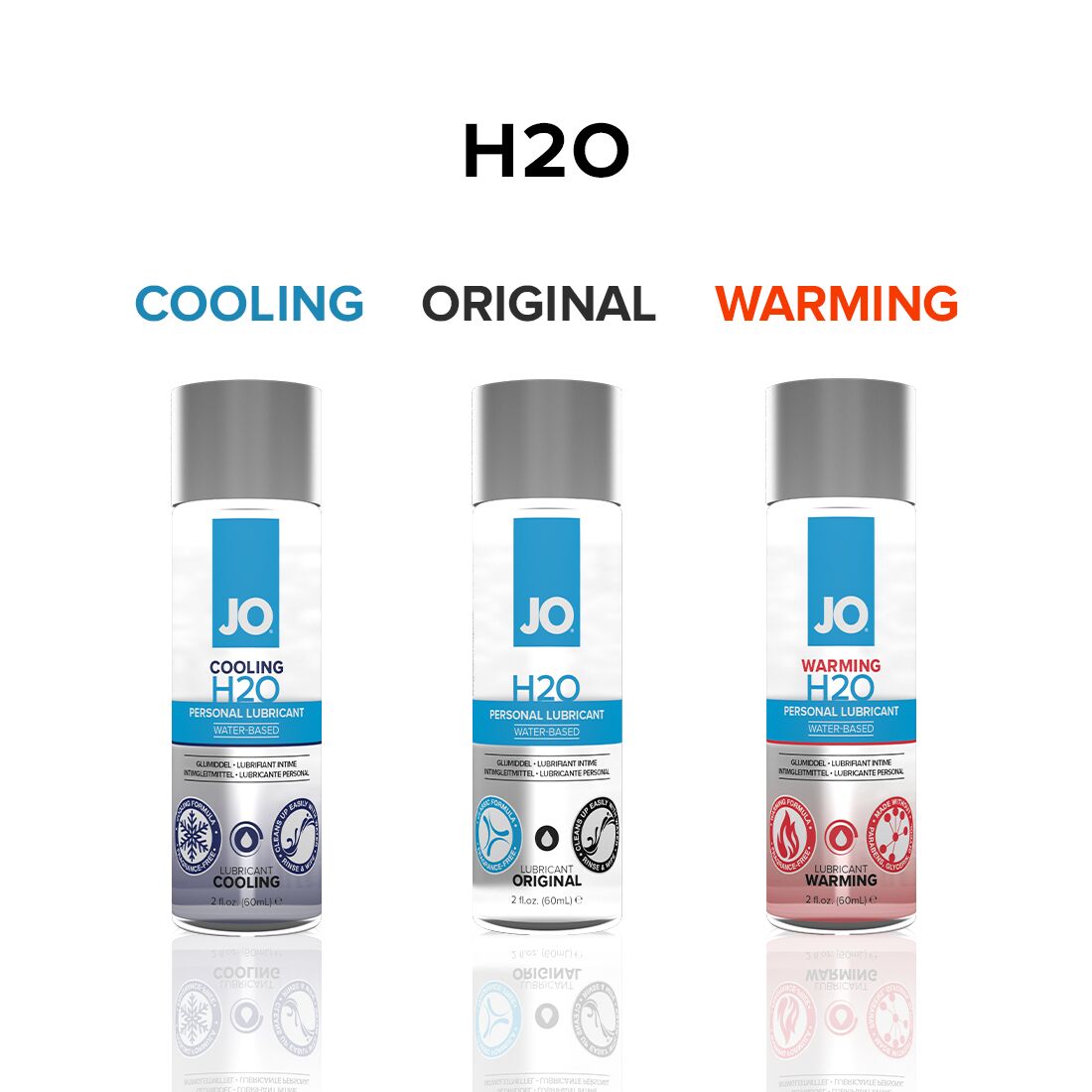 JO (США) Охолоджувальна змазка на водній основі JO H2O COOLING (30 мл) з ментолом, рослинний гліцерин