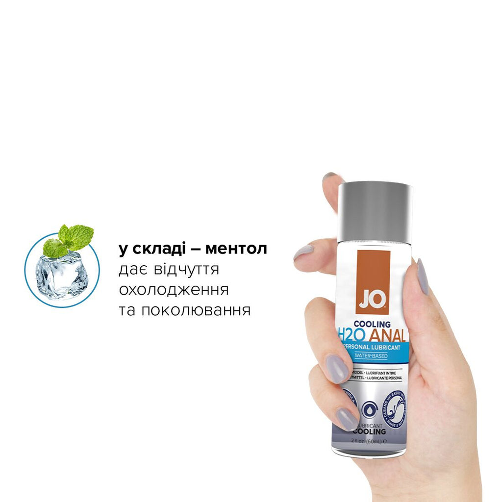 JO (США) Анальна змазка JO ANAL H2O — COOLING (60 мл) охолоджувальна, на водній основі