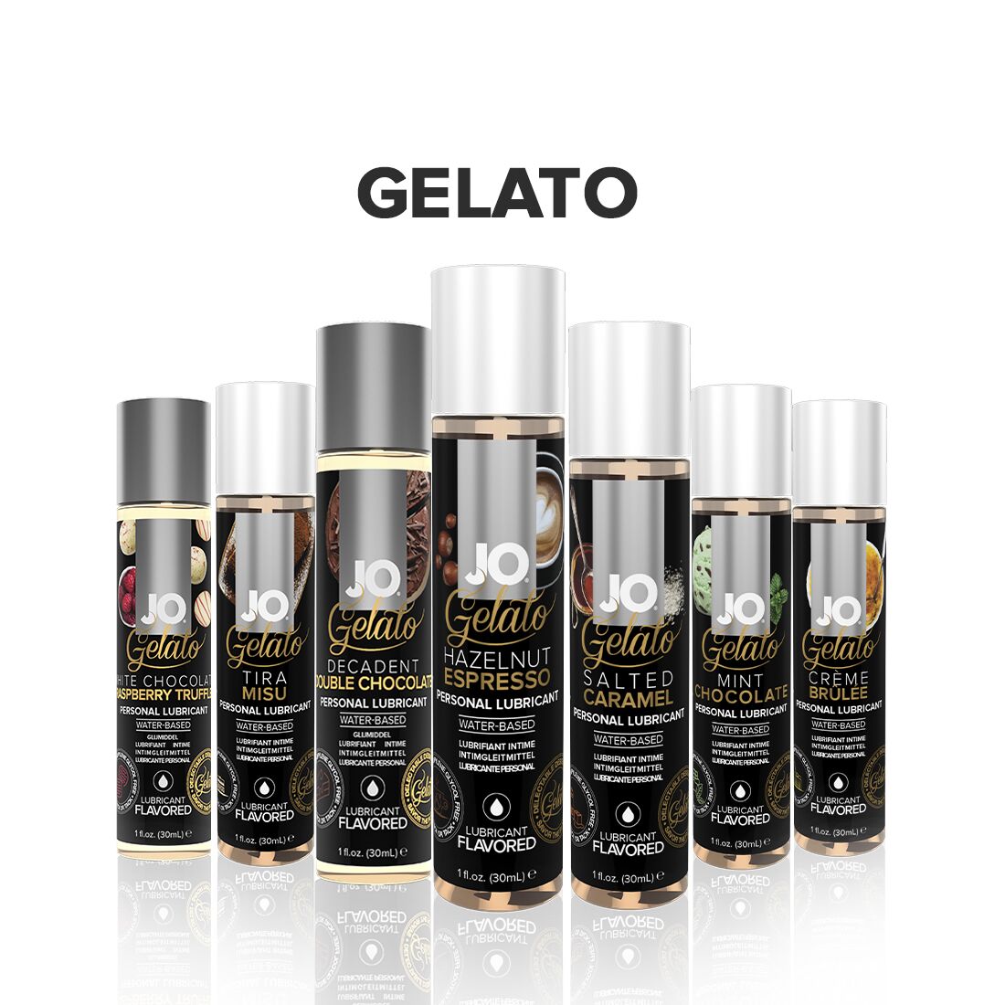 JO (США) Змазка на водній основі JO GELATO Hazelnut Espresso (30 мл) без цукру, парабенів та пропіленгліколю
