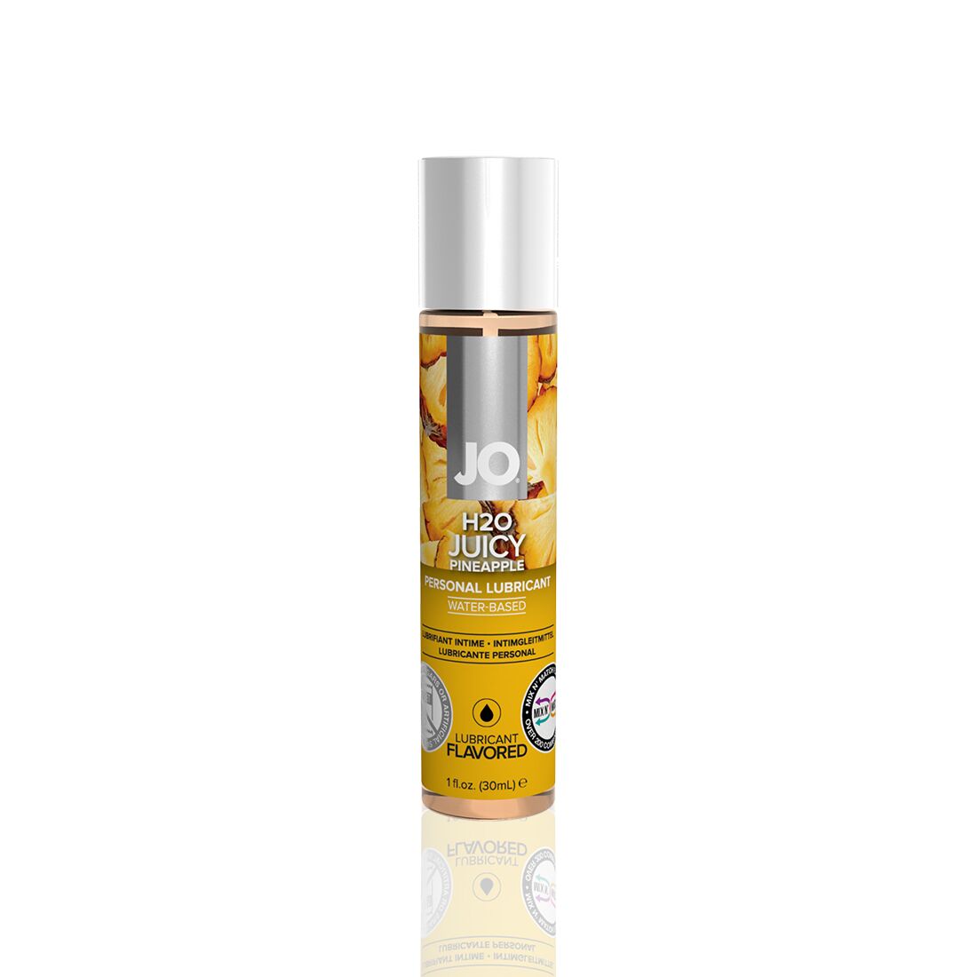 JO (США) Змазка на водній основі JO H2O — Juicy Pineapple (30 мл) без цукру, рослинний гліцерин