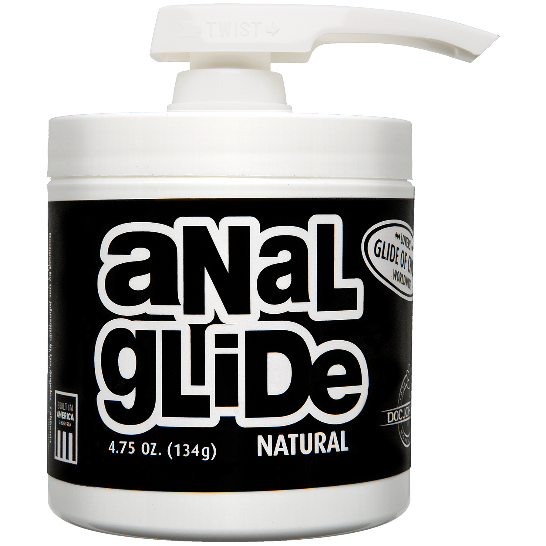 Doc Johnson (США) Анальна змазка на олійній основі Doc Johnson Anal Glide Natural (127 г) тривале ковзання