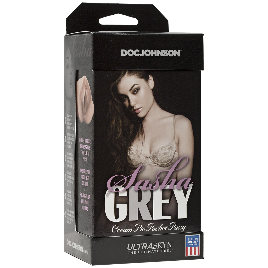 Doc Johnson (США) Мастурбатор-вагіна Doc Johnson Sasha Grey - Ultraskyn Cream Pie Pocket