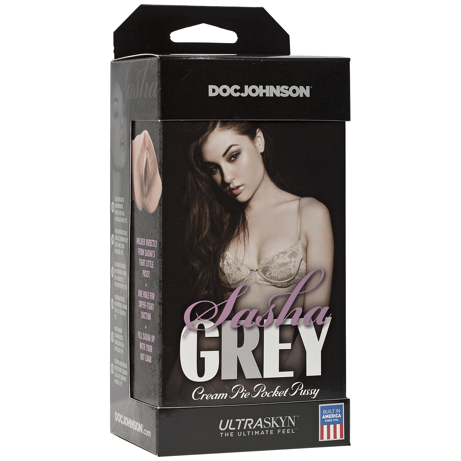 Doc Johnson (США) Мастурбатор-вагіна Doc Johnson Sasha Grey - Ultraskyn Cream Pie Pocket