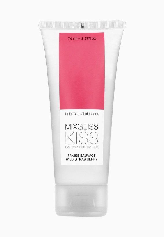 MixGliss (Франція) Лубрикант на водній основі MixGliss KISS Wild Strawberry (70 мл) Дика Полуничка