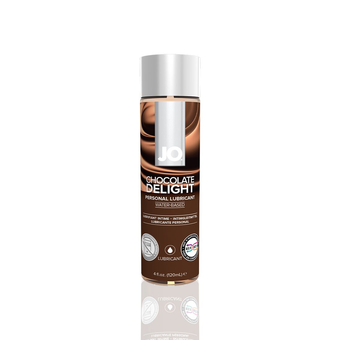JO (США) Змазка на водній основі JO H2O — Chocolate Delight (120 мл) без цукру, рослинний гліцерин
