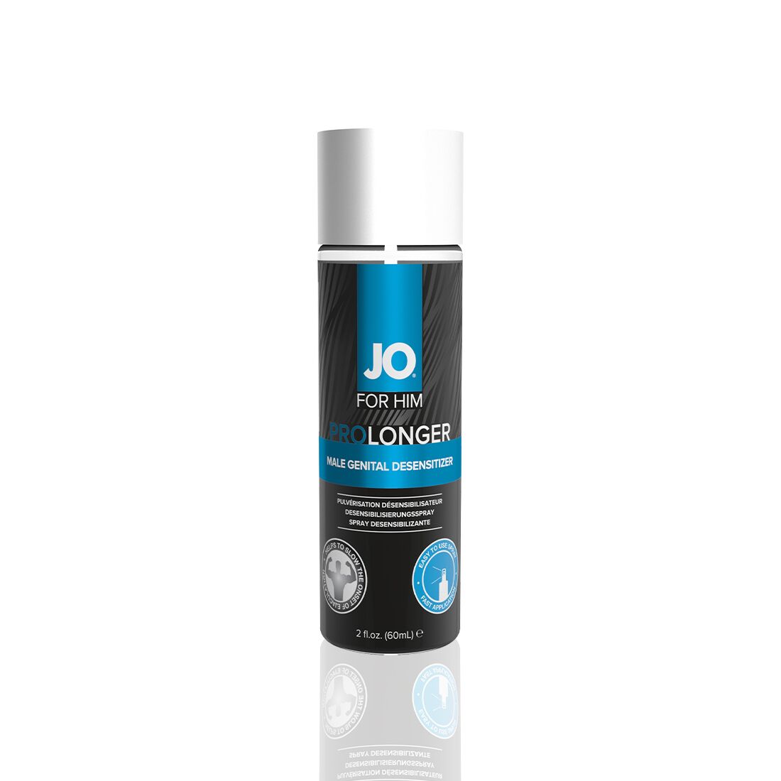 JO (США) Пролонгувальний спрей JO Prolonger Spray with Benzocaine (60 мл) не містить мінеральних масел
