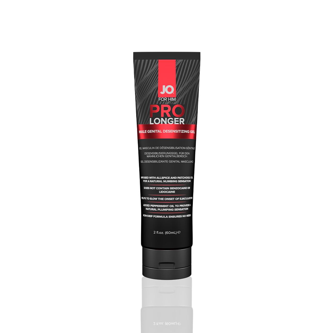 JO (США) Пролонгер гель JO Prolonger Gel (60 мл) з олією перцевої м’яти, гвоздикового перцю та пачулів