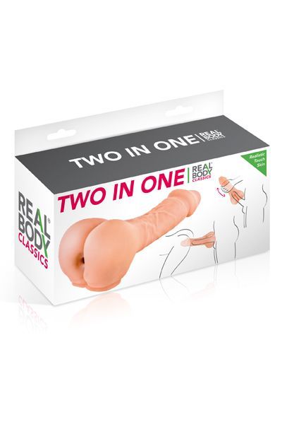 Real Body (Франція) Насадка на член — мастурбатор 2в1 Real Body — Two In One