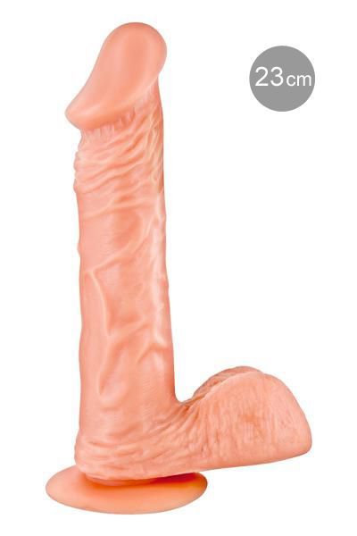 Фаллоимитатор на присоске Real Body — Real Bruce Flesh, TPE, диаметр 4,2 см