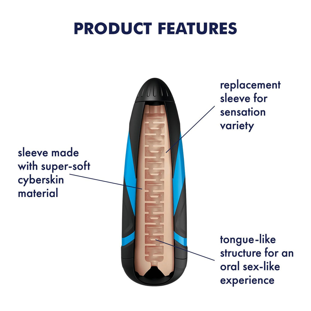 Satisfyer (Німеччина) Запасний рукав-вставка для мастурбатора Satisfyer Men LUSTY TONGUES