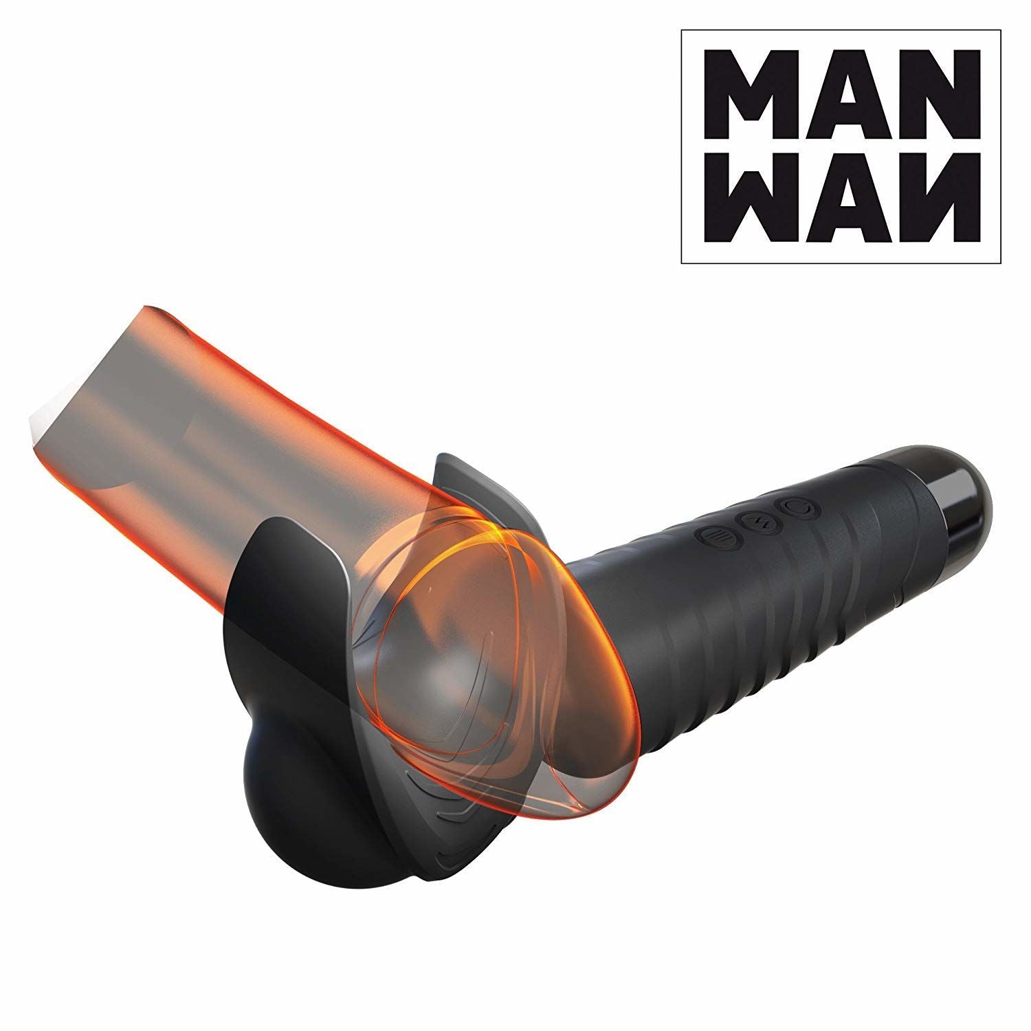 Manwan (Франція) Мастурбатор-вібромасажер Manwan MAN.WAND, відмінно для пар, вібро-мінет, 20 режимів