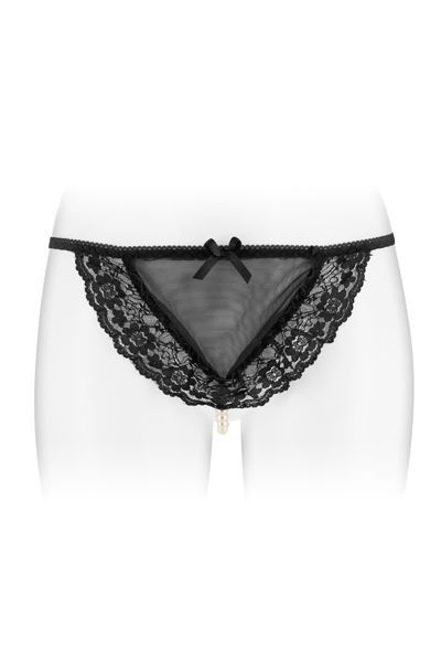 Fashion Secret (Франція) Трусики-стрінги з перлинною ниткою Fashion Secret KATIA Black