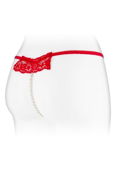Fashion Secret (Франція) Трусики-стрінги з перлинною ниткою Fashion Secret KATIA Red
