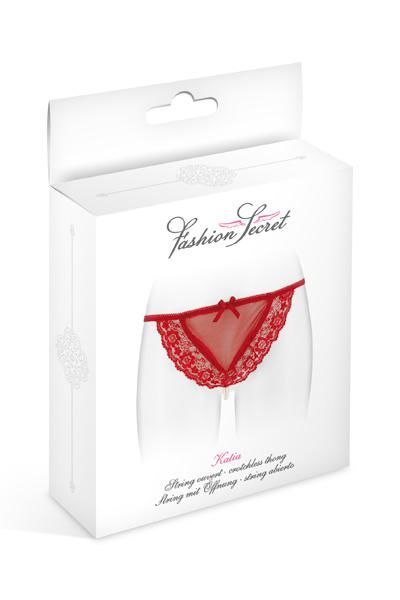 Fashion Secret (Франція) Трусики-стрінги з перлинною ниткою Fashion Secret KATIA Red