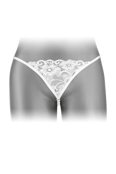 Fashion Secret (Франція) Трусики-стрінги з перлинною ниткою Fashion Secret VENUSINA White