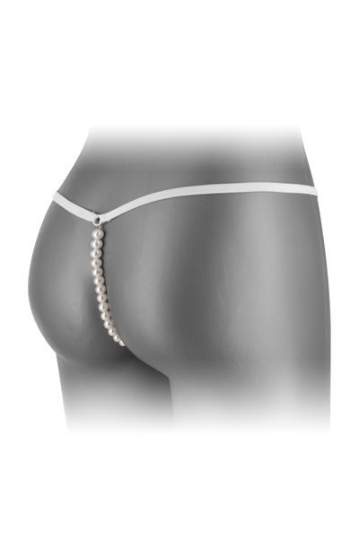 Fashion Secret (Франція) Трусики-стрінги з перлинною ниткою Fashion Secret VENUSINA White