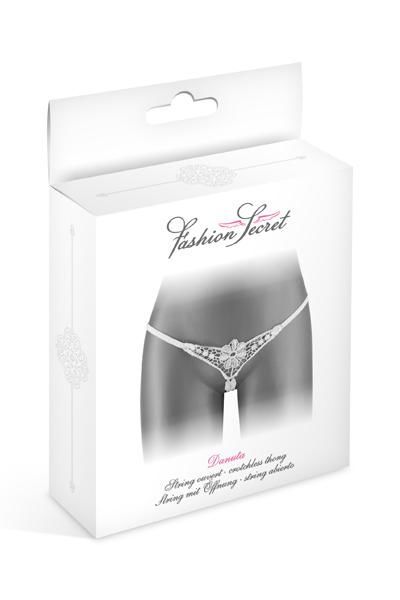 Fashion Secret (Франція) Трусики-стрінги з доступом Fashion Secret DANUTA White