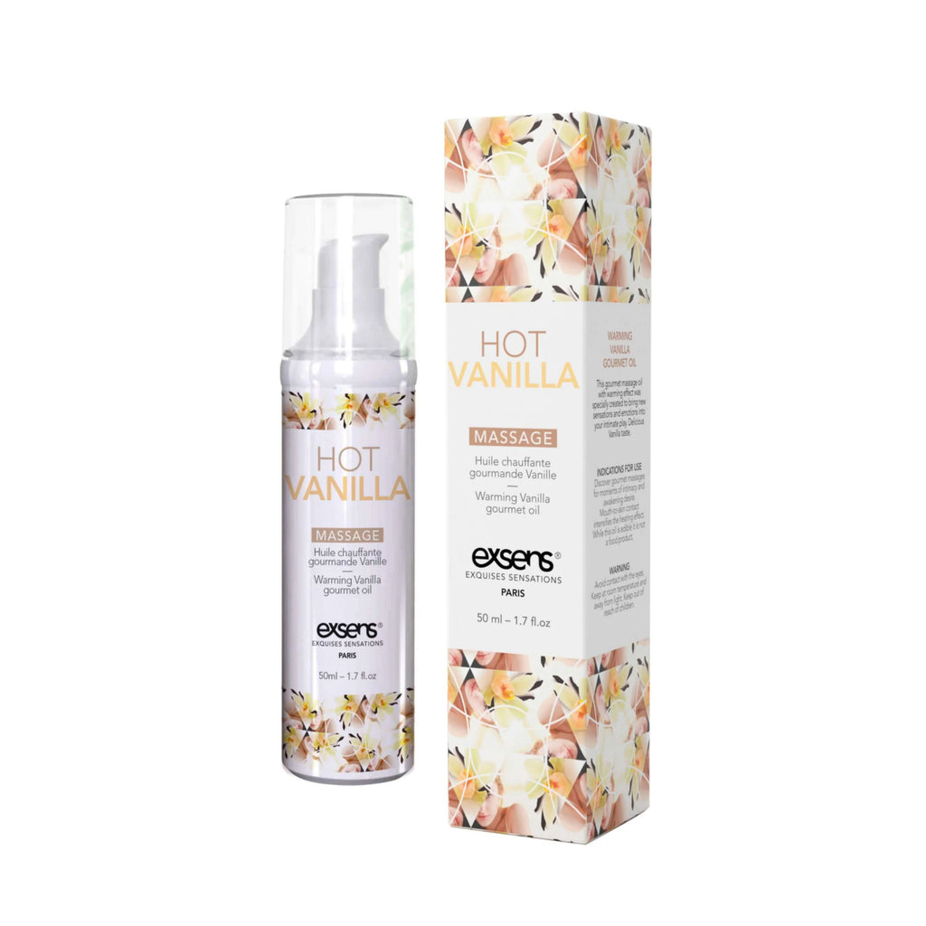 Exsens (Франція) Масажна олія EXSENS Hot Vanilla 50мл розігрівальна, без цукру, без парабенів, їстівна