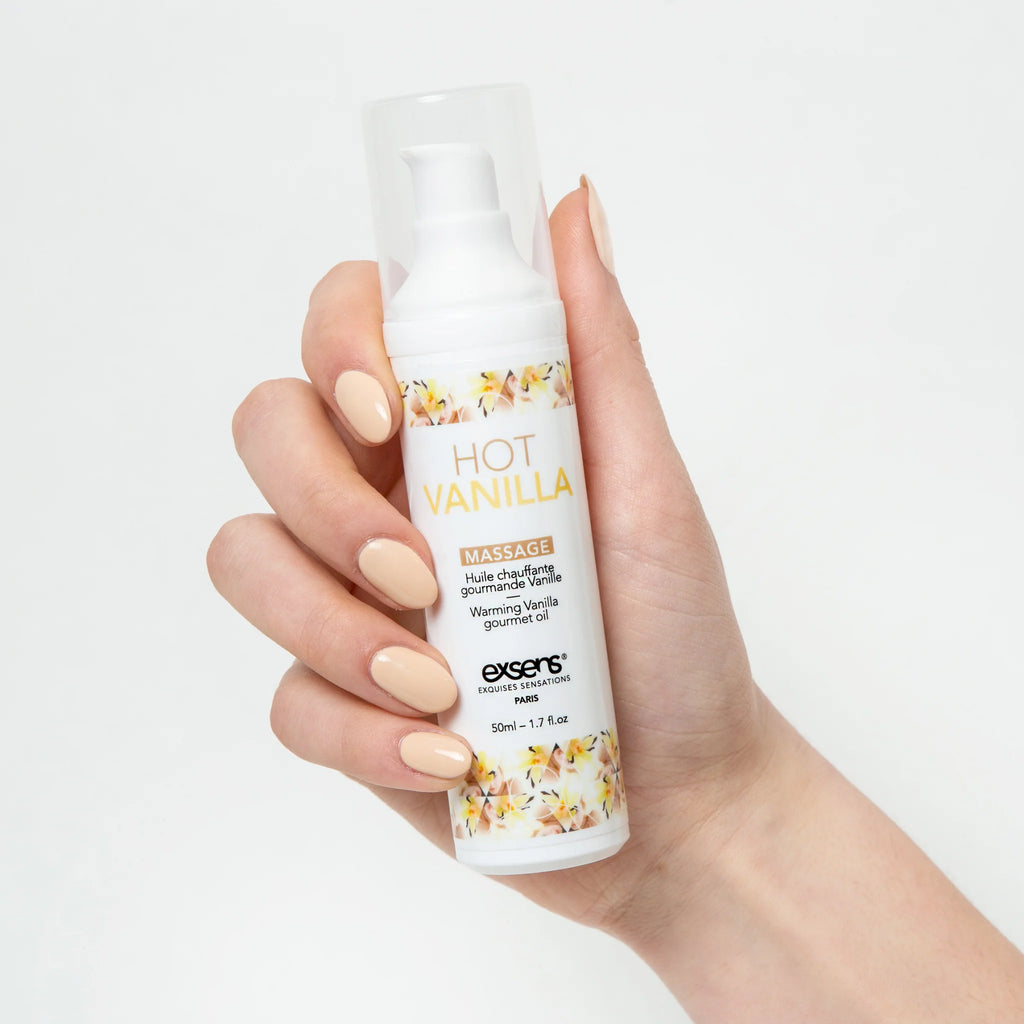 Exsens (Франція) Масажна олія EXSENS Hot Vanilla 50мл розігрівальна, без цукру, без парабенів, їстівна