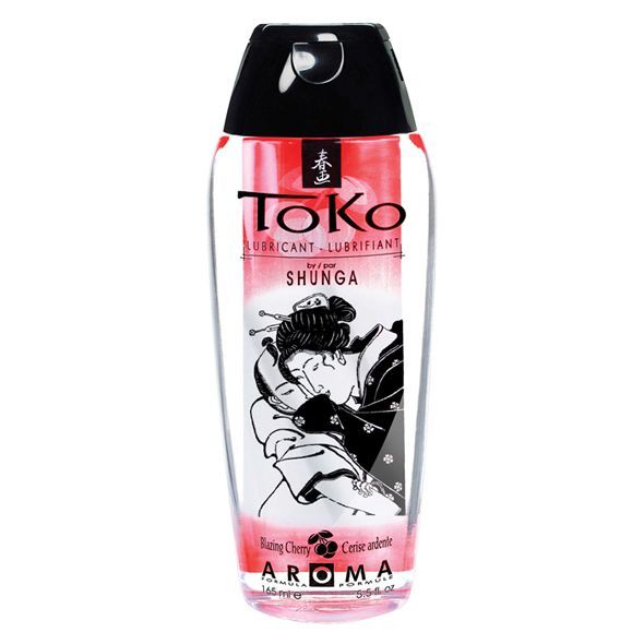 Shunga (Канада) Лубрикант на водній основі Shunga Toko AROMA – Blazing Сherry (165 мл), не містить цукру