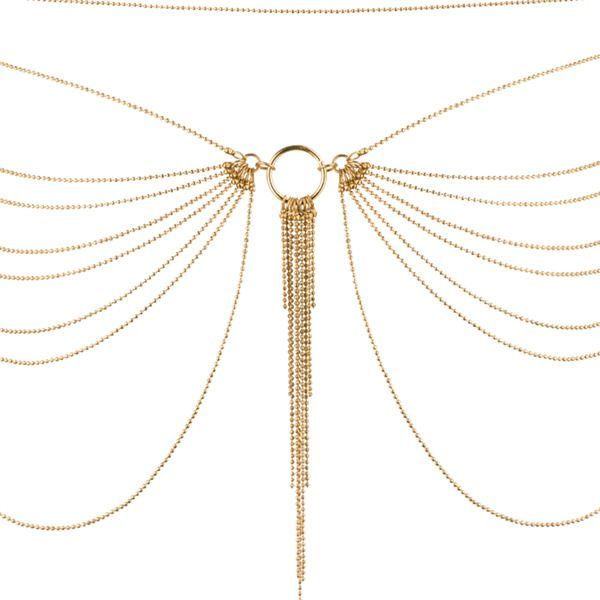 Bijoux Indiscrets (Іспанія) Ланцюжок на трусики або ліф Bijoux Indiscrets MAGNIFIQUE Waist Chain - Gold, прикраса на тіло
