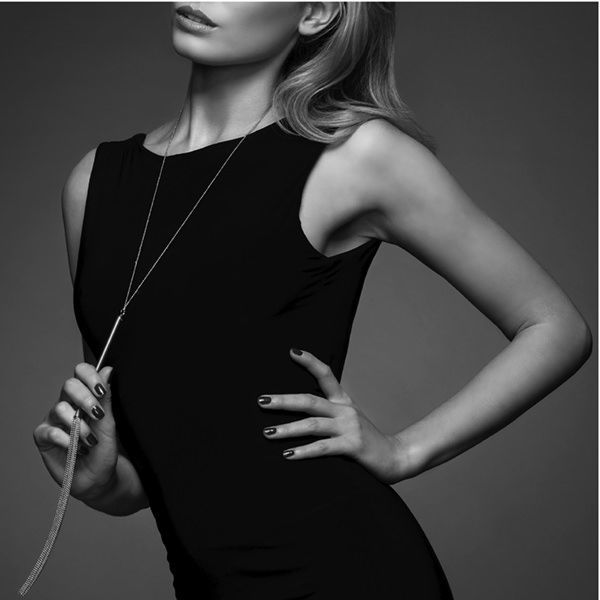 Bijoux Indiscrets (Іспанія) Ланцюжок-батіг на шию Bijoux Indiscrets MAGNIFIQUE Necklace Whip - Gold, прикраса для тіла