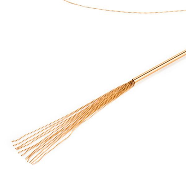 Bijoux Indiscrets (Іспанія) Ланцюжок-батіг на шию Bijoux Indiscrets MAGNIFIQUE Necklace Whip - Gold, прикраса для тіла